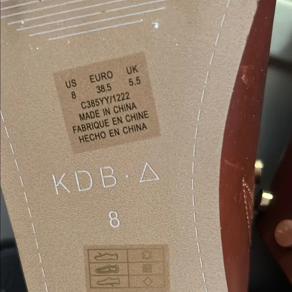 Kelsi Dagger Brown Leather Studded Sandals - Picture 6 of 10